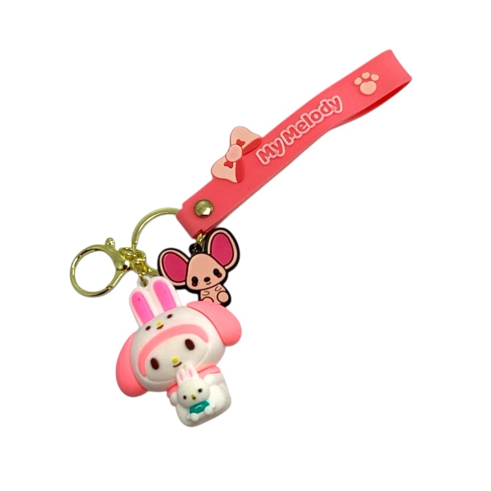 💚 FREE with any purchase ⭐️ My Melody Pink Keychain with Charm